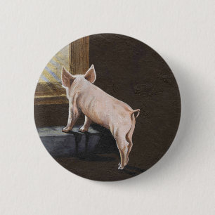 Pig Shadow Ronde Button 5,7 Cm