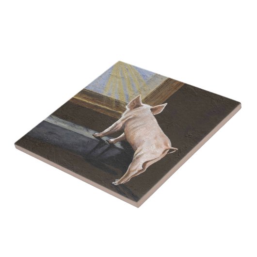 Pig Shadow Tegeltje (Zijkant)