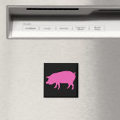 Pig Silhouette Magneet (Insitu (Vaatwasser))
