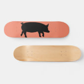 Pig Silhouette Persoonlijk Skateboard (Horizontaal)