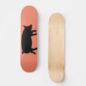 Pig Silhouette Persoonlijk Skateboard (Voorkant)