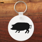 Pig Silhouette Sleutelhanger (Voorkant)