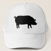 Pig Silhouette Trucker Pet (Voorkant)