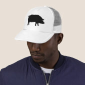 Pig Silhouette Trucker Pet (In situ)
