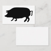 Pig Silhouette Visitekaartje (Voorkant / Achterkant)
