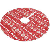 Pig Silhouettes kerstkeukenpatroon Kerstboom Rok (Gekanteld)