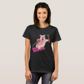 Pig Skier Ski T-shirt (Voorkant volledig)