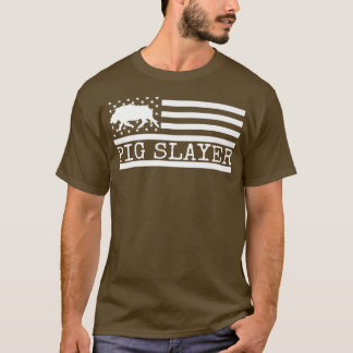 Pig Slayer Everzwijnen Jacht op wilde zwijnen Jage T-shirt