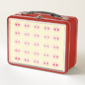 Pig Snouts Red Metal Lunchbox (Voorkant)