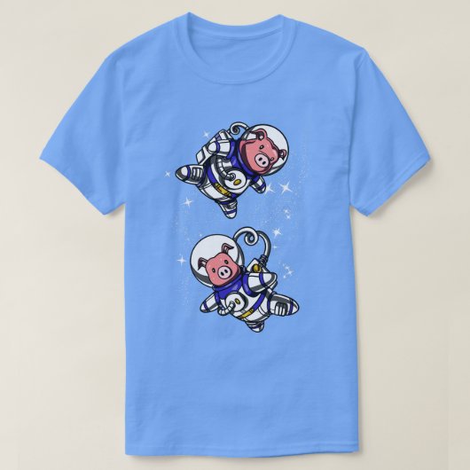 Pig Space Astronaut T-shirt (Design voorkant)