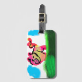 Pig spring bagagelabel (Voorkant (verticaal))