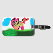 Pig spring  bagagelabel (Voorkant (horizontaal))