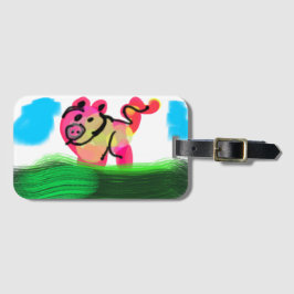 Pig spring bagagelabel