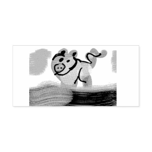 Pig spring  rubberstempel (Afrduk)