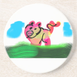 Pig spring zandsteen onderzetter