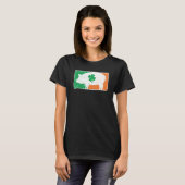 Pig St Patrick's Day Irish Flag C Distressed T-shirt (Voorkant volledig)