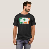 Pig St Patrick's Day Irish Flag C Distressed T-shirt (Voorkant volledig)