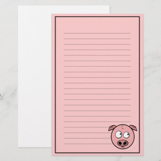 Pig Stationery Briefpapier (Voorkant / Achterkant)