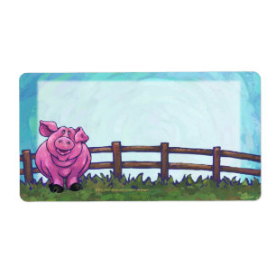 Pig Stationery Etiket