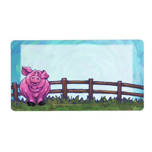 Pig Stationery Etiket (Voorkant)