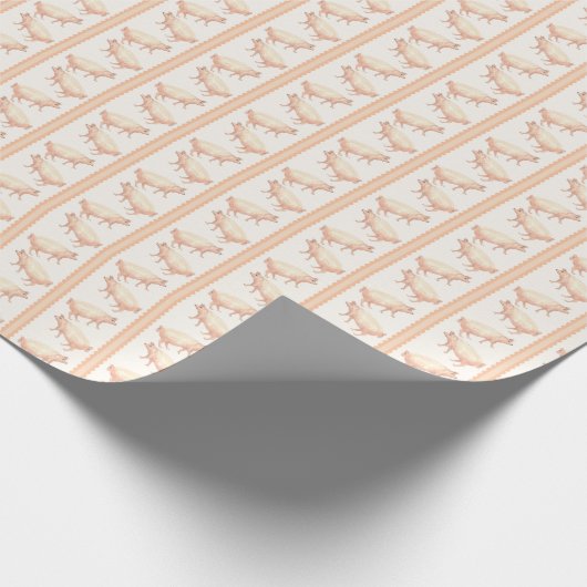Pig Stripes  Cadeaupapier (Hoek)