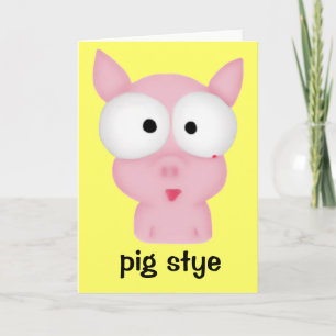 Pig Stye-Wenskaart Kaart