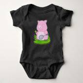 Pig Tennis racket Romper (Voorkant)