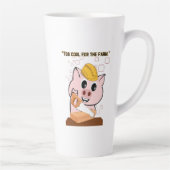 Pig the Carpenter citaat Latte Mok (Rechts)