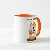 Pig the Carpenter citaat Mok (Voorkant rechts)