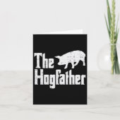 Pig The Hogfather Funny Hog Dad Vaderdag Parodie Kaart (Voorkant)