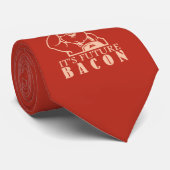 PIG TO BACON aangepaste kleur stropdas (Opgerold)