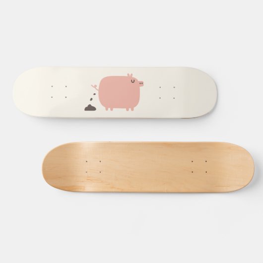Pig Toilet Time Persoonlijk Skateboard (Horizontaal)