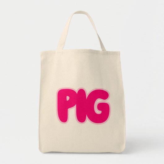Pig Tote Bag (Voorkant)
