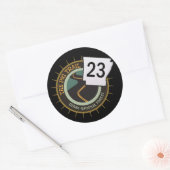 Pig Trail Highway 23 Arkansas Motorcycle Road Ronde Sticker (Envelop)