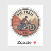 Pig Trail Scenic Byway Arkansas motorfiets geschen Sticker (Vel)
