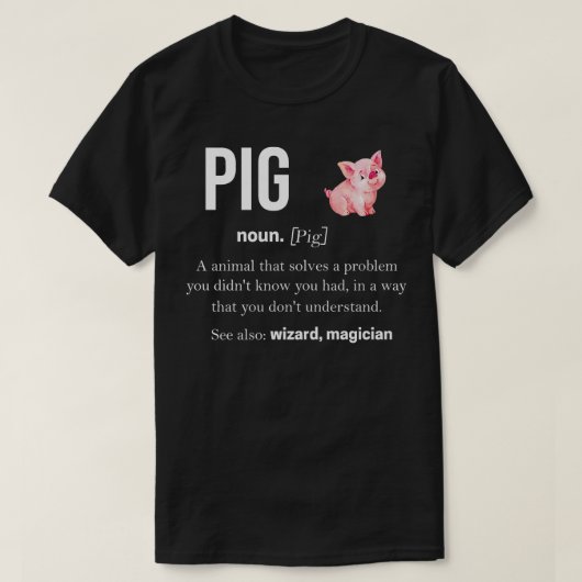 Pig Tshirts For Men Swine Pink Piggy Pork Women Pi (Design voorkant)
