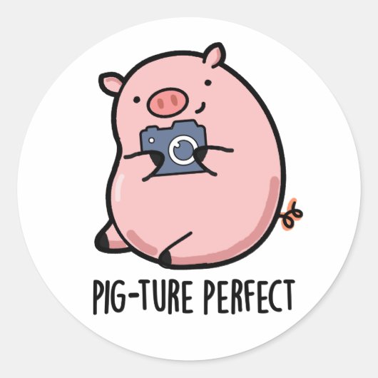 Pig.-un. Ronde Sticker (Voorkant)
