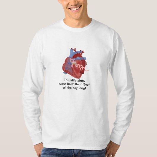 Pig Valve Heart Haiku Art Cotton Shirt - Kevin She (Voorkant)