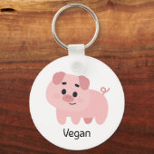 Pig Vegan Sleutelhanger (Voorkant)