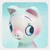 Pig Vierkante Sticker (Voorkant)