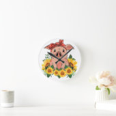 Pig-wandklok Art Home Decor PigLover Ronde Klok (Huis)