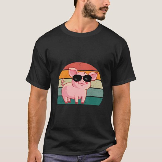 Pig Wearing Sunglasses Pig T-shirt (Voorkant)