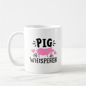 Pig Whisperer grappig varken Koffiemok (Links)
