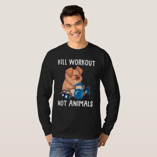 Pig Workout niet T-shirt (Voorkant volledig)