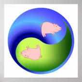 Pig Yin Yang Poster (Voorkant)