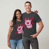 Pigacorn Unicorn Pig Lovers Valentijnse T-shirt (Unisex)