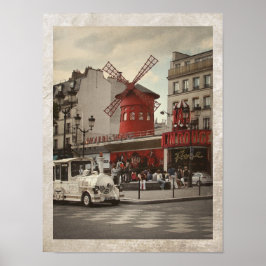 Pigalle District Parijs Frans Cabaret Poster