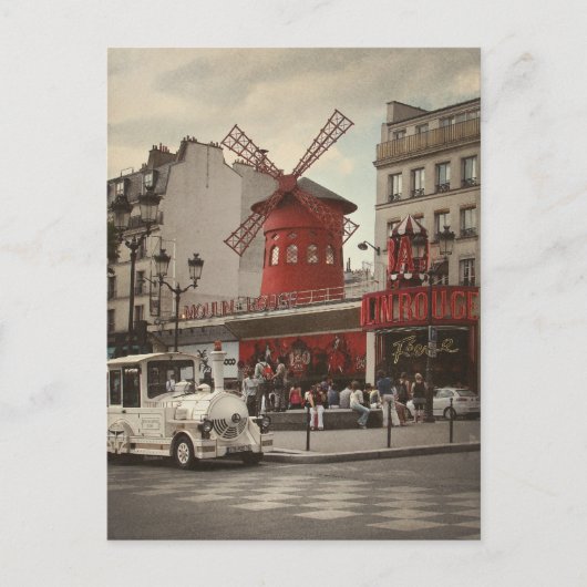 Pigalle District Paris Cabaret Briefkaart (Voorkant)