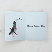 Pigeon About Town Funny Birthday Kaart (Binnen)