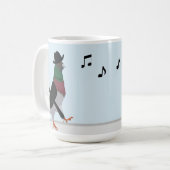 Pigeon About Town Funny Koffiemok (Voorkant links)